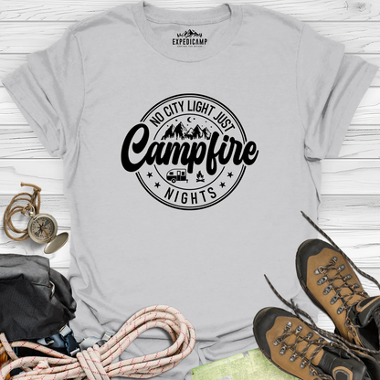 No City Light Just Campfire Nights T-Shirt