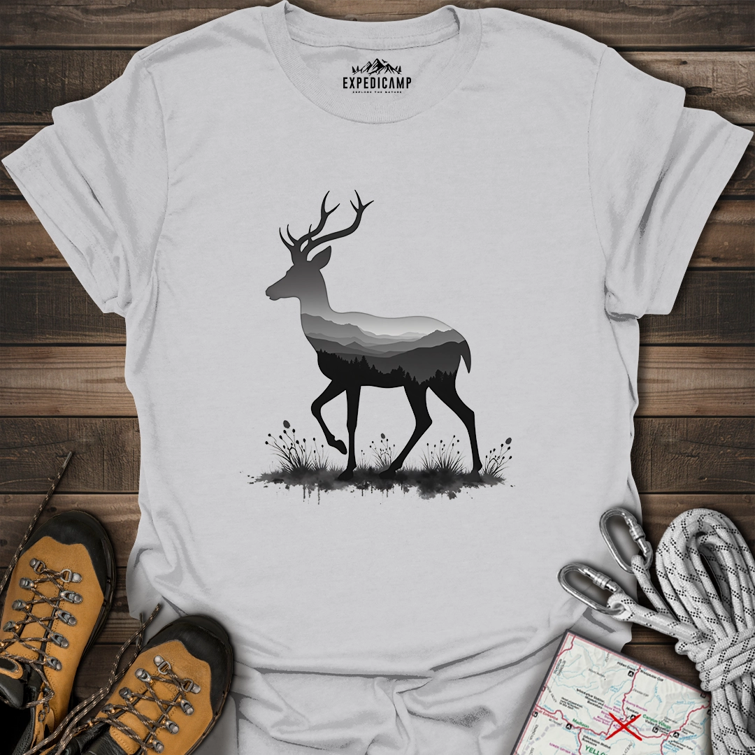 Pronghorn Antelope Silhouette T-Shirt