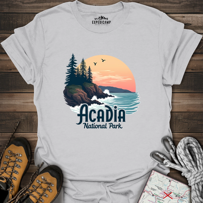 Acadia National Park Waves T-Shirt