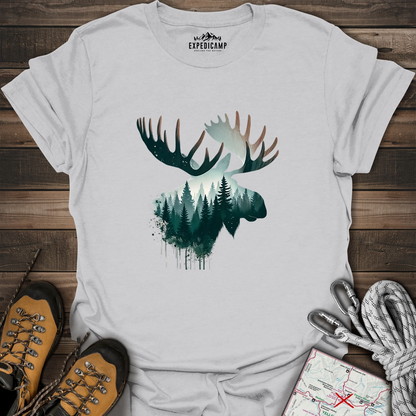 Double Exposure Moose T-Shirt