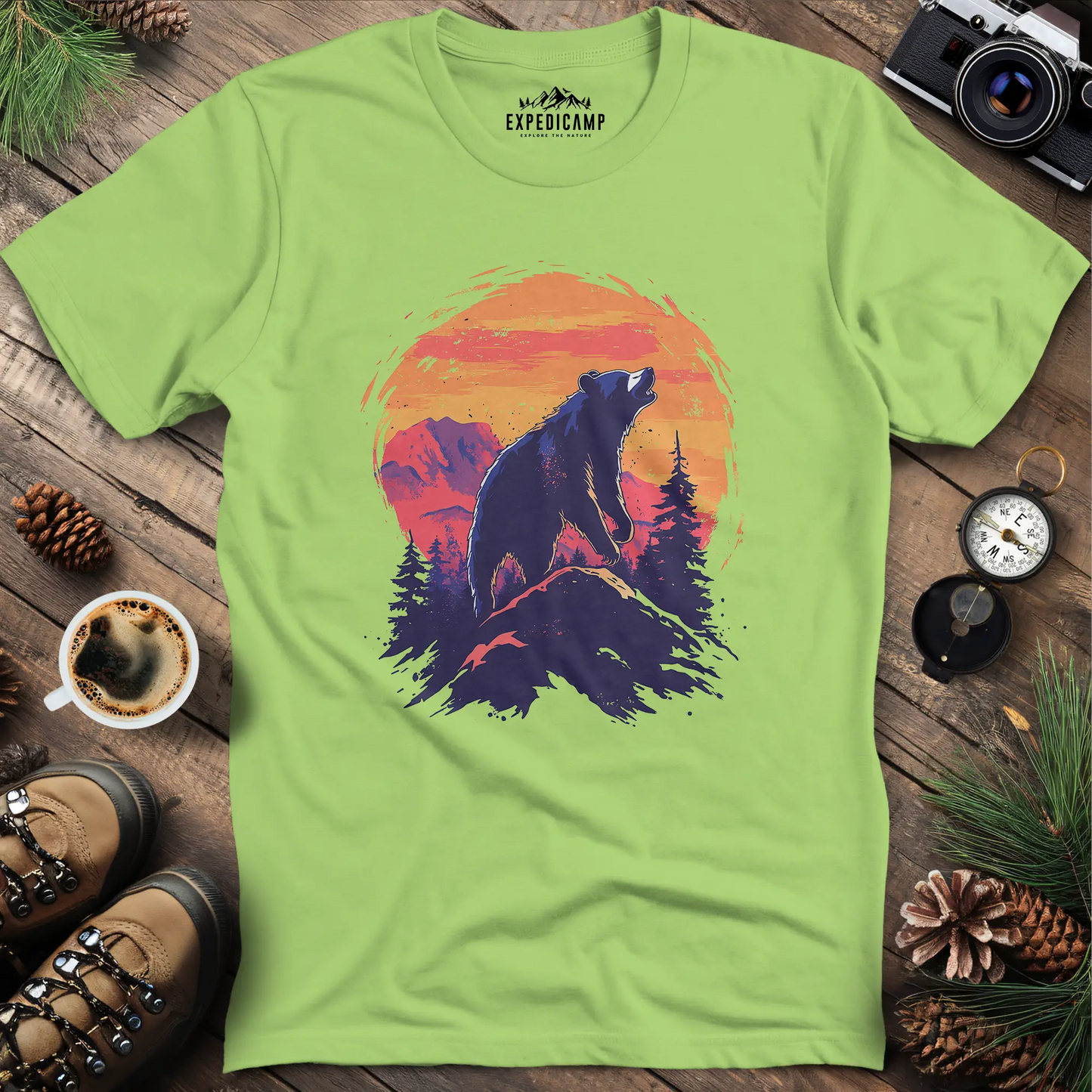 Majestic Bear Sunset T-Shirt