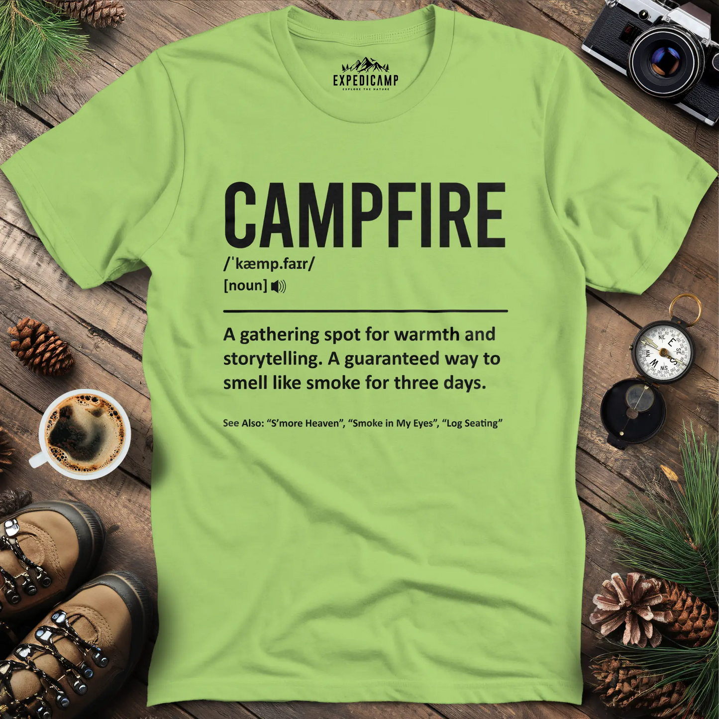 Campfire Definition T-Shirt