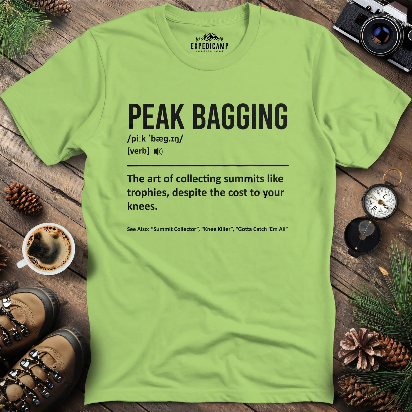 Peak Bagging Definition T-Shirt