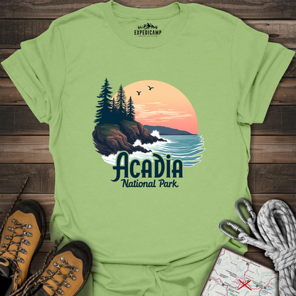 Acadia National Park Waves T-Shirt