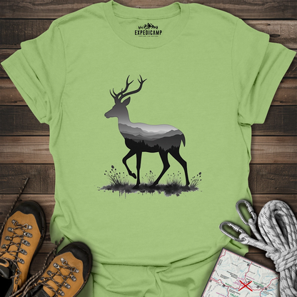 Pronghorn Antelope Silhouette T-Shirt