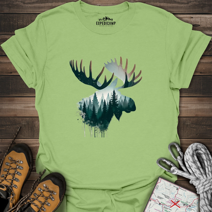 Double Exposure Moose T-Shirt