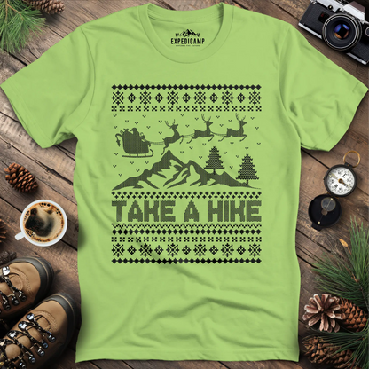 Take a Hike Ugly Christmas T-Shirt