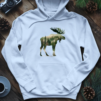 Double Exposure Moose Hoodie – Wilderness Lover's Cozy Hoodie