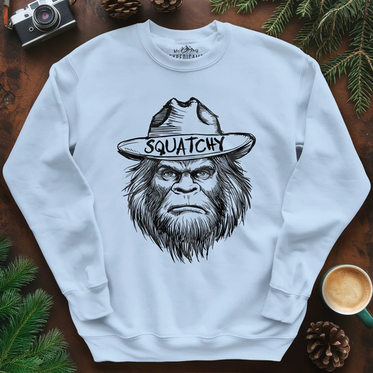 Bigfoot Sasquatch Silhouette Ranger Sweatshirt