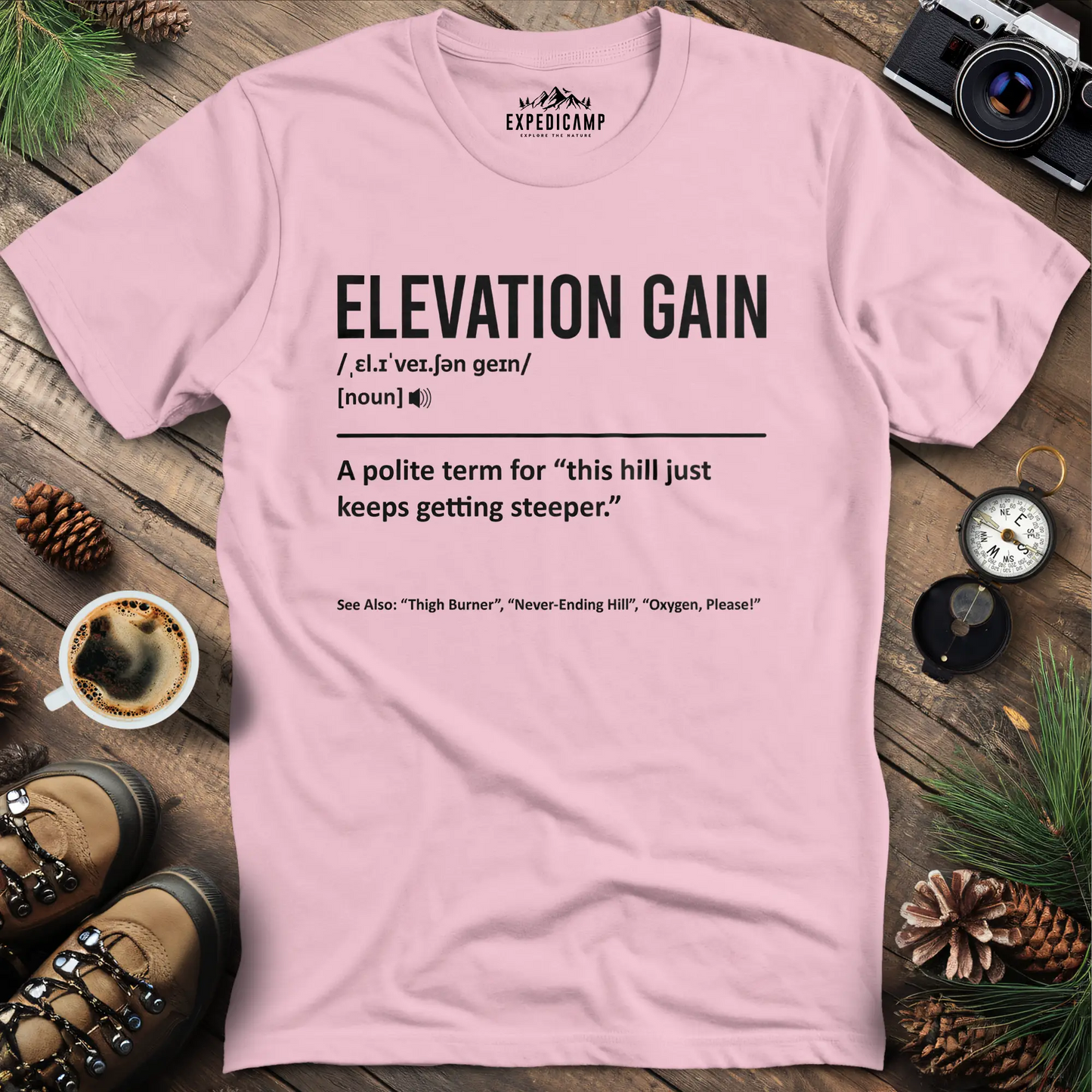 Elevation Gain Definition T-Shirt