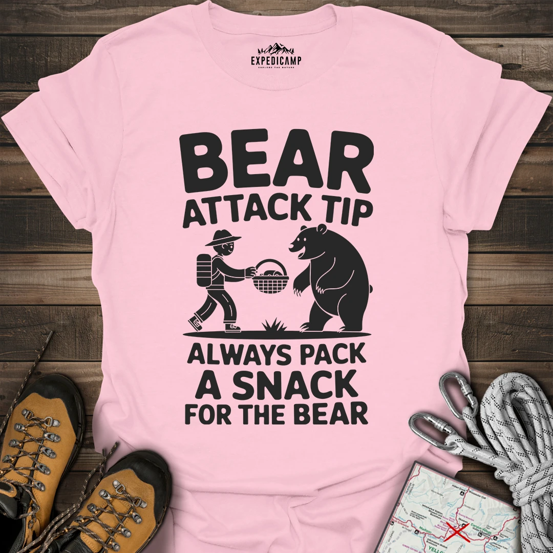 Bear Attack Tip Always Pack A Snack T-Shirt