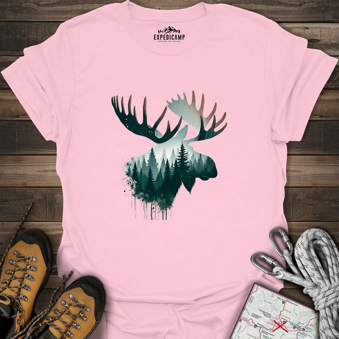 Double Exposure Moose T-Shirt