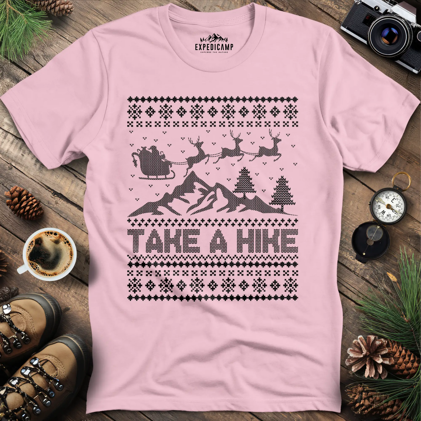 Take a Hike Ugly Christmas T-Shirt