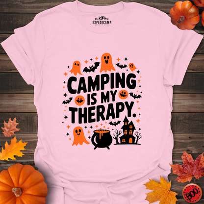 Camping Is My Therapy Halloween T-Shirt