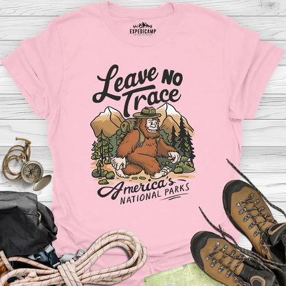 Bigfoot Leave No Trace America's National Parks T-Shirt