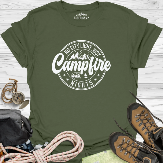 No City Light Just Campfire Nights T-Shirt