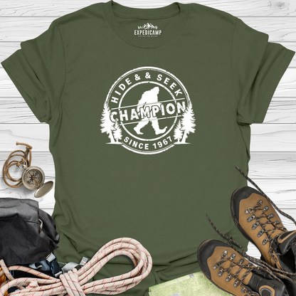 Bigfoot Hide And Seek World Champion SINCE 1967 T-Shirt