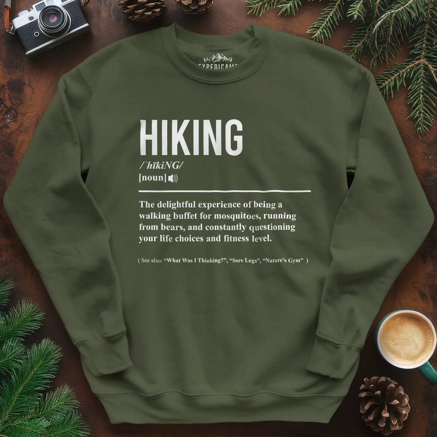 Hiking Definition Sweatshirt – Funny Outdoor Hiking Sweatshirt