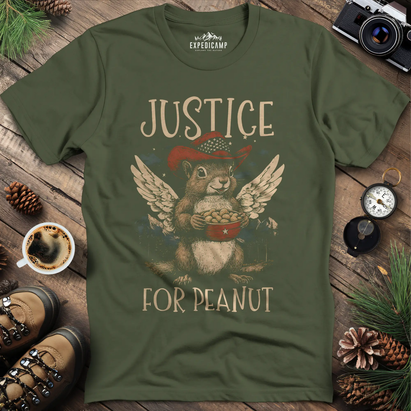 Justice for Peanut T-Shirt - Stand for the Squirrel Hero