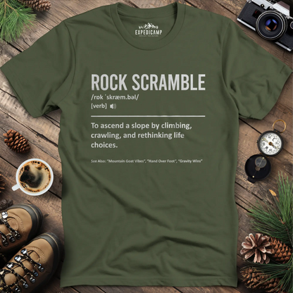 Rock Scramble Definition T-Shirt