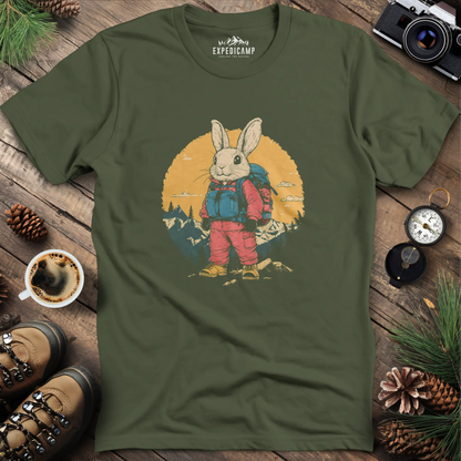 Backpacking Bunny T-Shirt – Cute Rabbit on an Outdoor Adventure