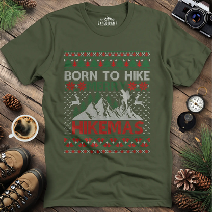 Born to Hike Merry Hikemas T-Shirt