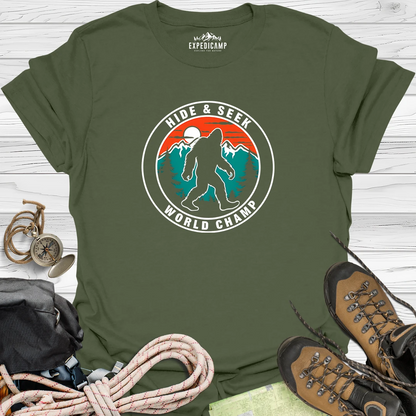 Bigfoot Hide And Seek World Champ T-Shirt