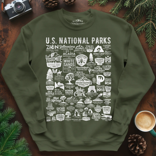 63 National Parks Vintage Logo Sweatshirt