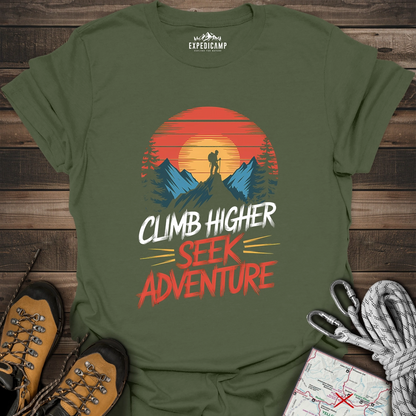 Climb Higher Seek Adventure T-Shirt