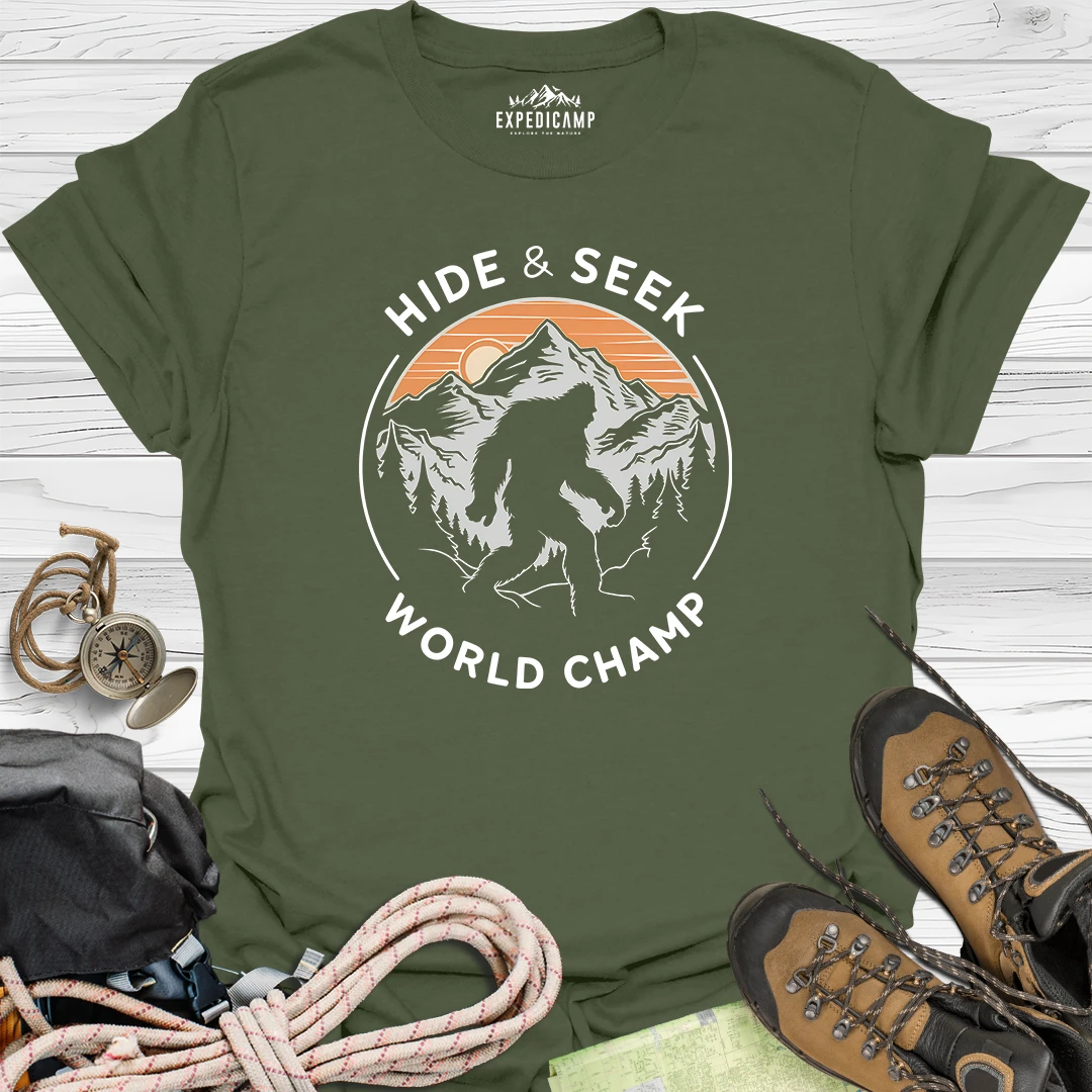 Bigfoot Hide And Seek World Champ T-Shirt