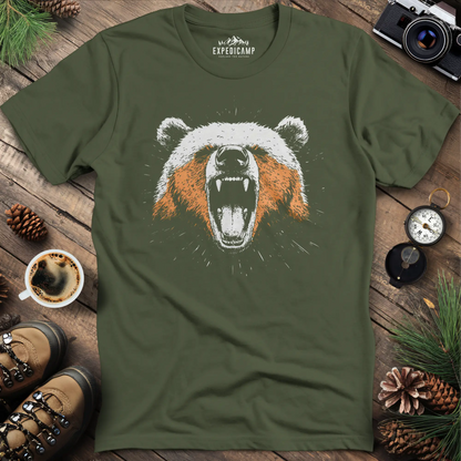 Roaring Bear T-Shirt – Fierce Wilderness Spirit