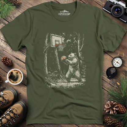 Basketball Bear T-Shirt for Nature and Sports Lovers