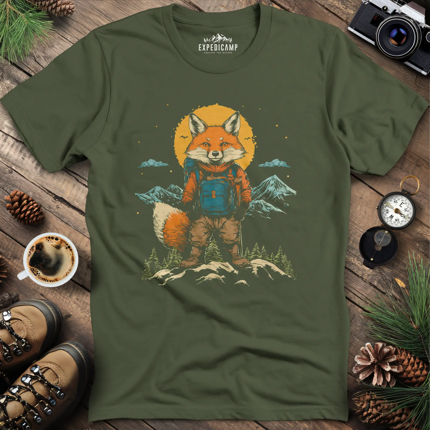 Fox Cub Hiker T-Shirt – Little Adventurer