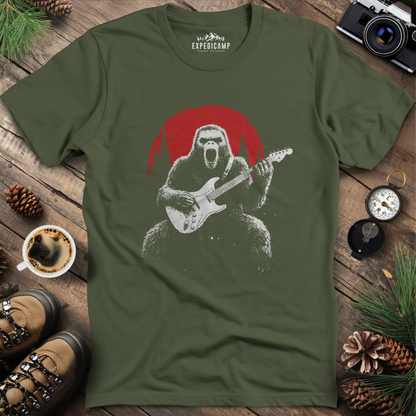 Rocking Bigfoot Guitarist T-Shirt