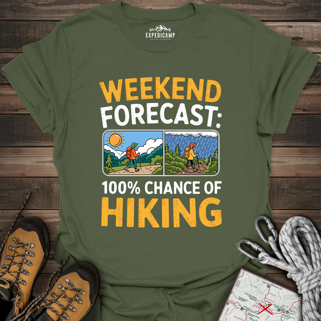 Weekend Hiking Forecast T-Shirt