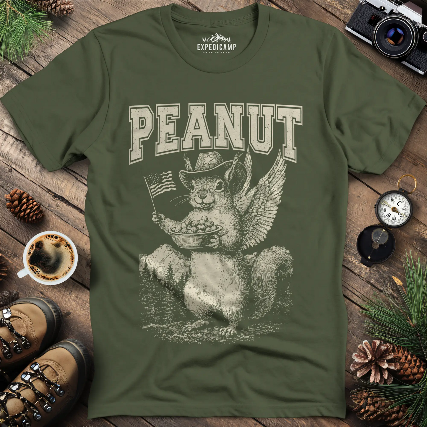 Peanut the Patriot T-Shirt - Proud Tribute to a Beloved Squirrel