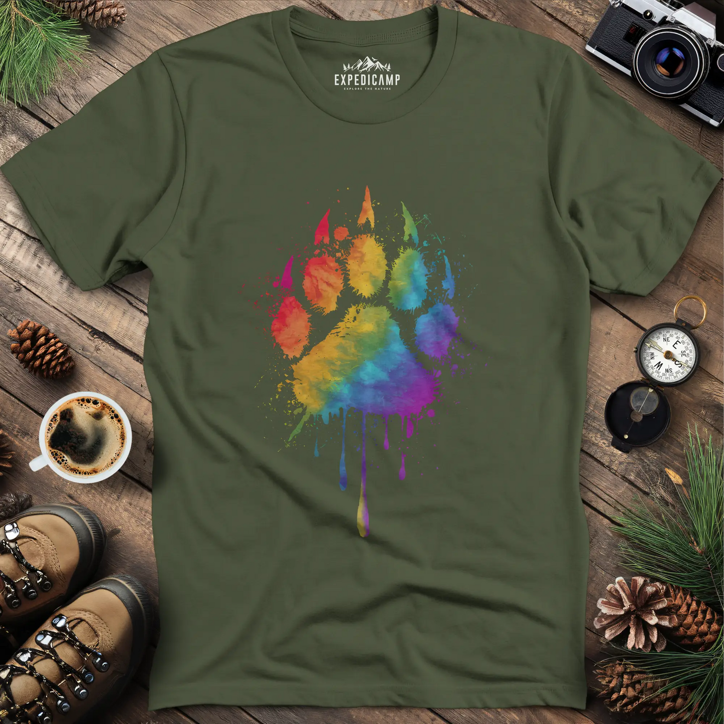 Rainbow Bear Paw T-Shirt