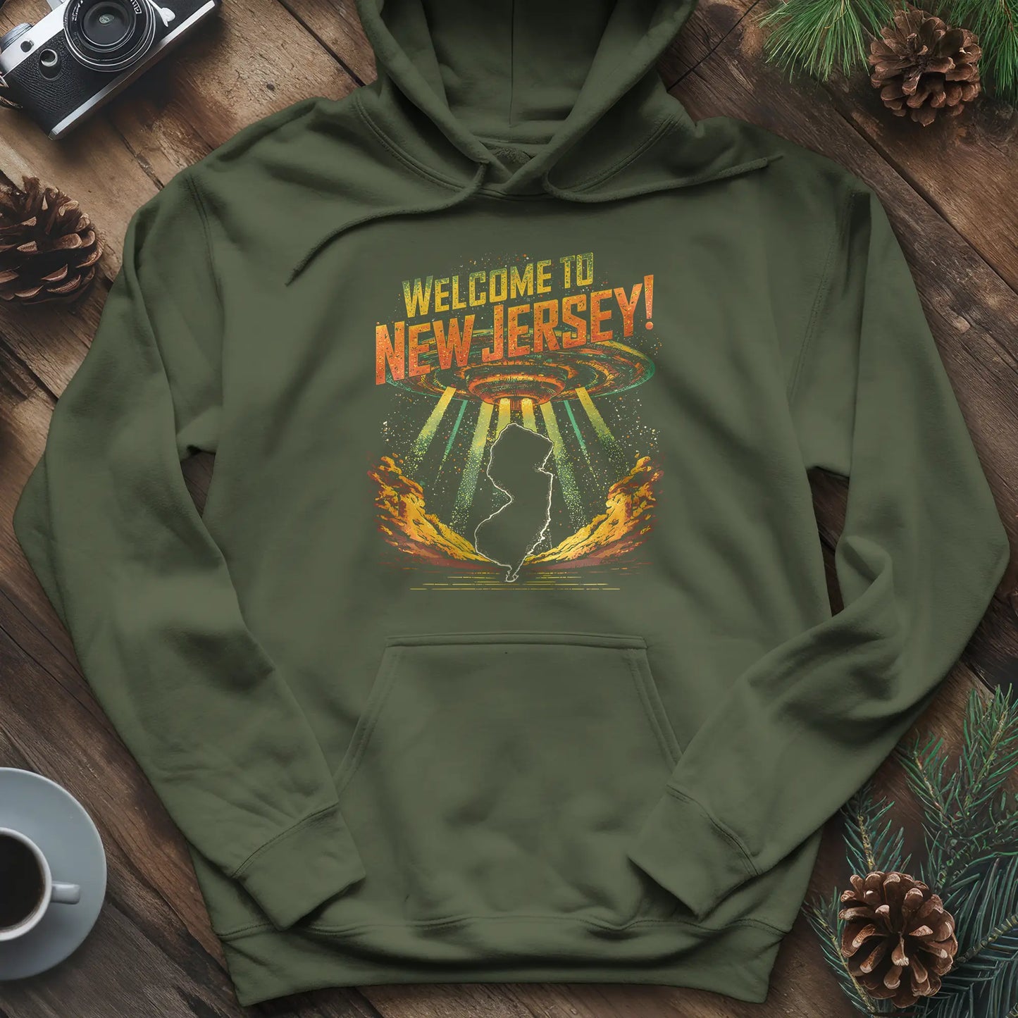 Welcome to New Jersey UFO Hoodie