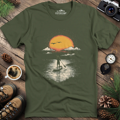 Sunset Paddleboard Adventure T-Shirt