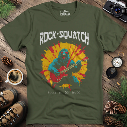 Rock-Squatch Tuned to the Wild T-Shirt