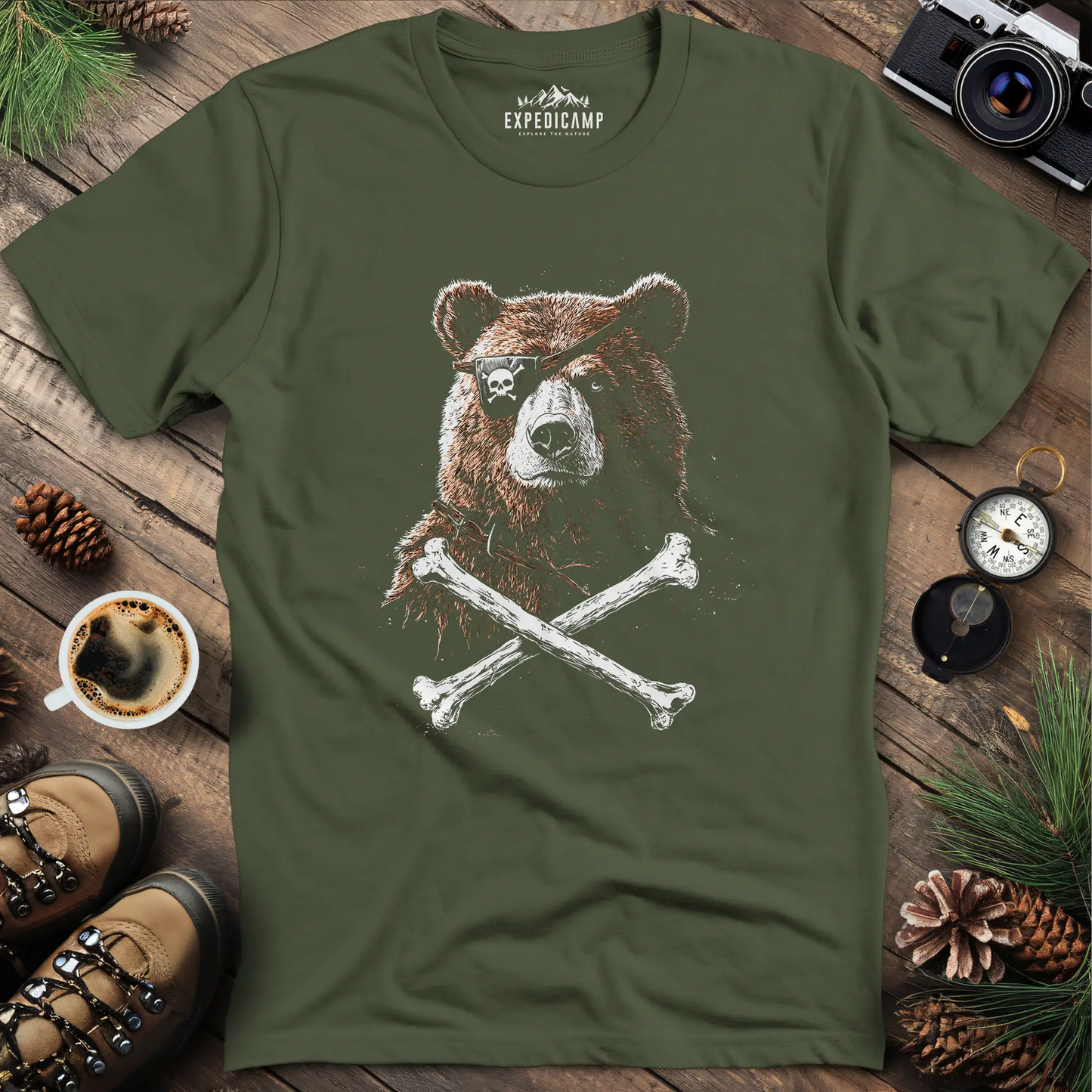 Pirate Bear T-Shirt – Fierce Adventure Design