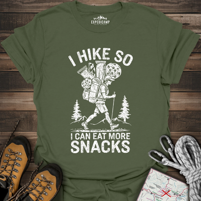 I Hike So I Can Eat More Snacks T-Shirt