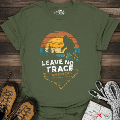 Bigfoot Leave No Trace America's National Parks T-Shirt