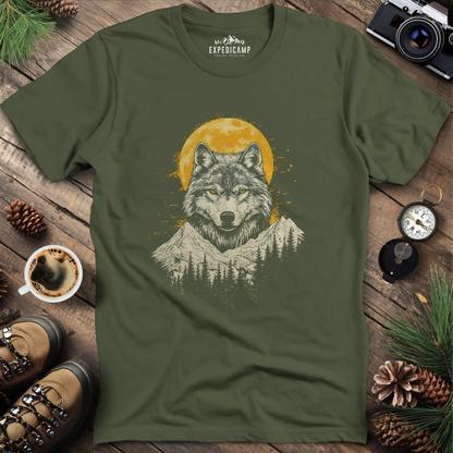 Golden Moon Wolf T-Shirt