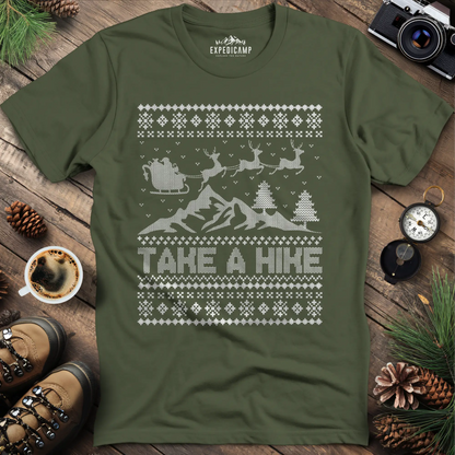 Take a Hike Ugly Christmas T-Shirt