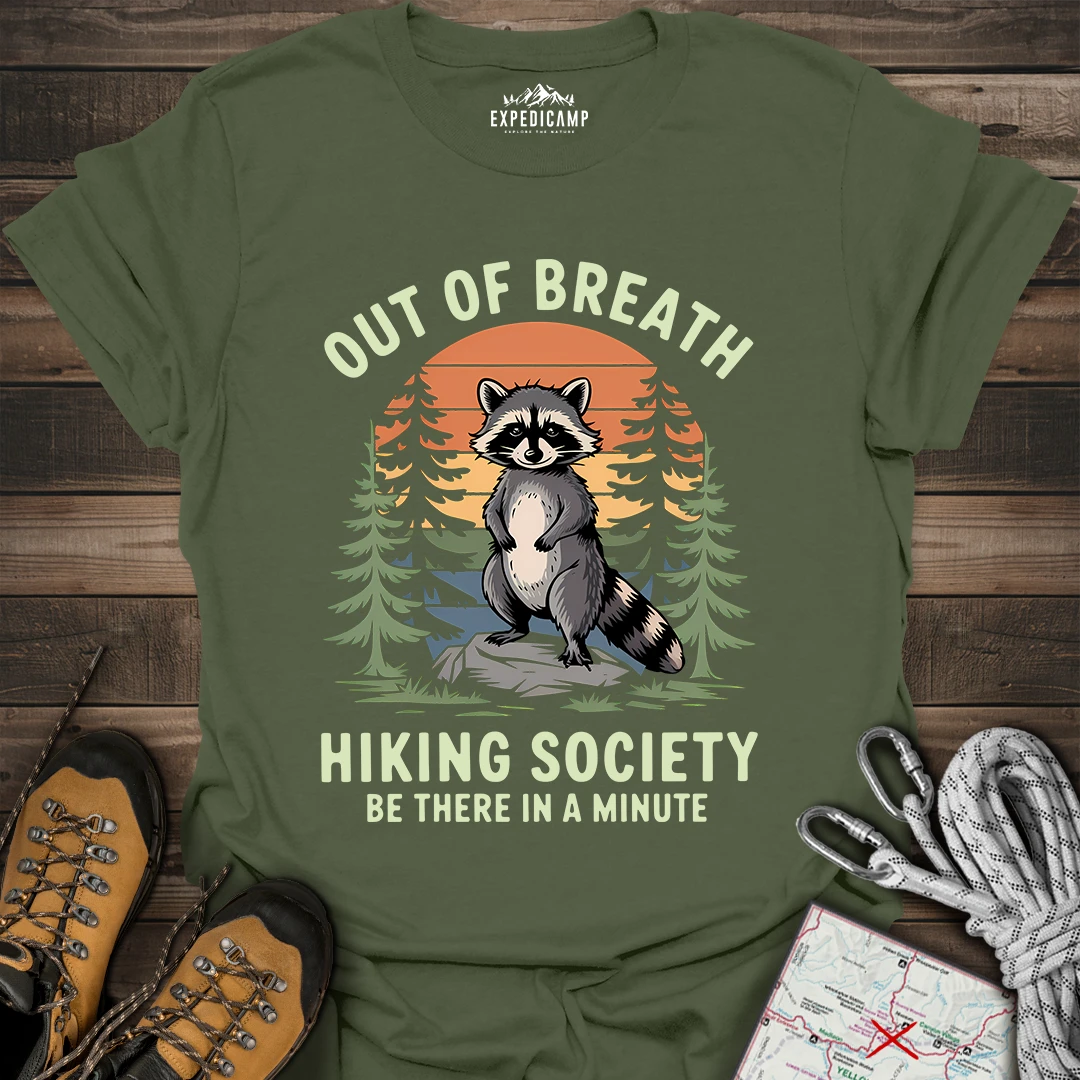 Out Of Breath Hiking Society T-Shirt