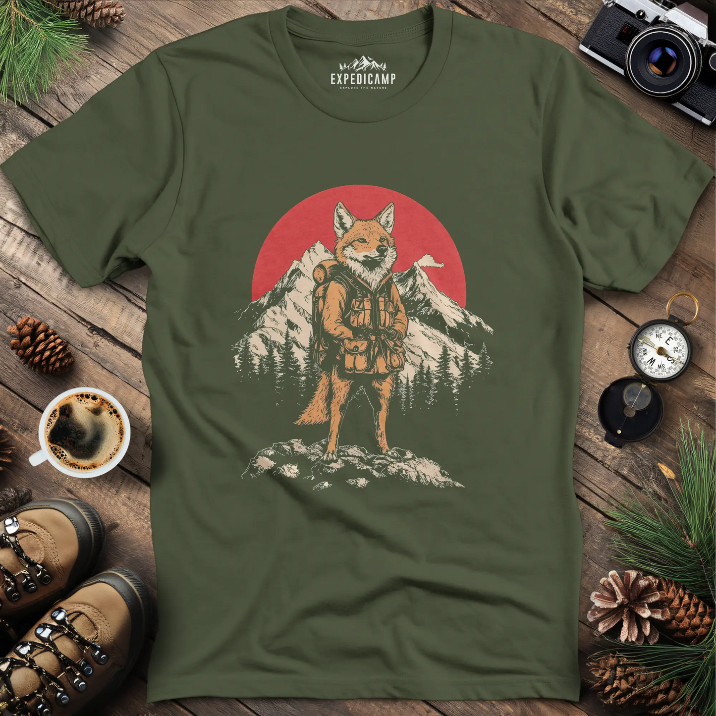 Fox Hiker T-Shirt – Clever Explorer