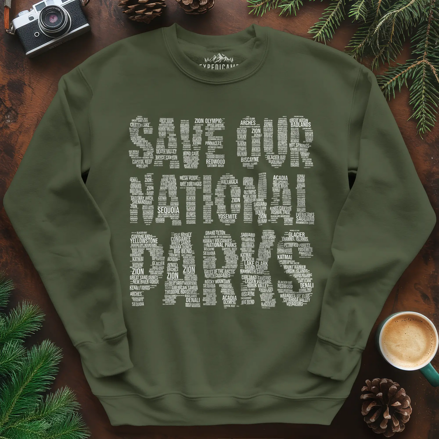 Save Our National Parks Word Art Sweatshirt