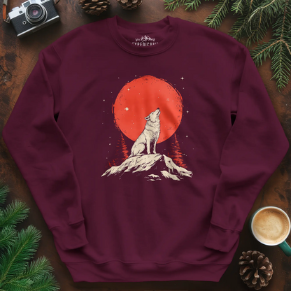 Red Moon Wolf Sweatshirt