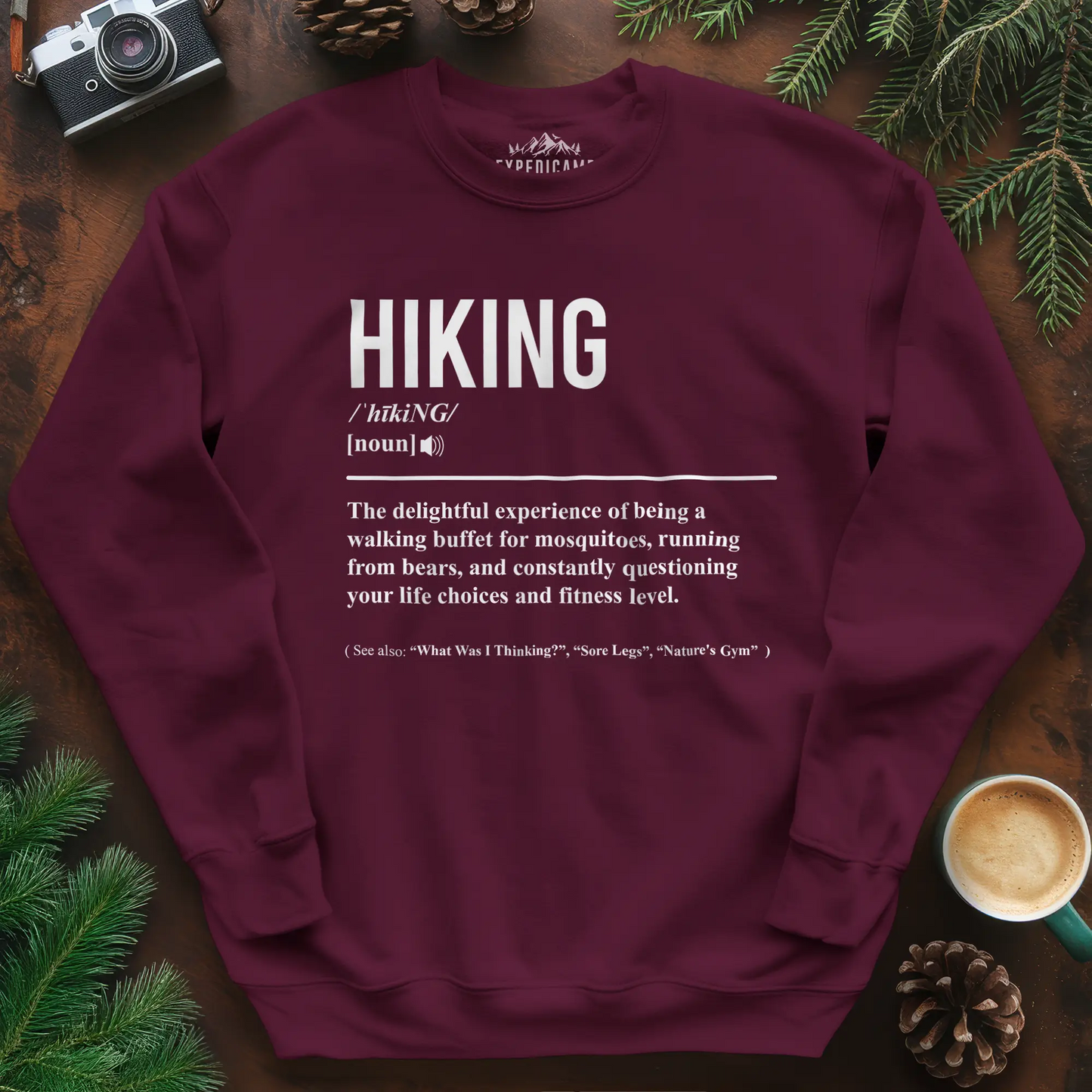 Hiking Definition Sweatshirt – Funny Outdoor Hiking Sweatshirt